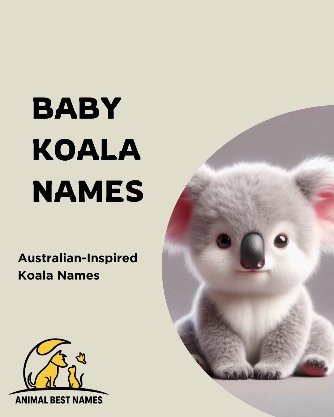 A tiny and adorable baby koala cuddled on its mother’s back, perfect for inspiring cute and charming names for baby koalas or pets.