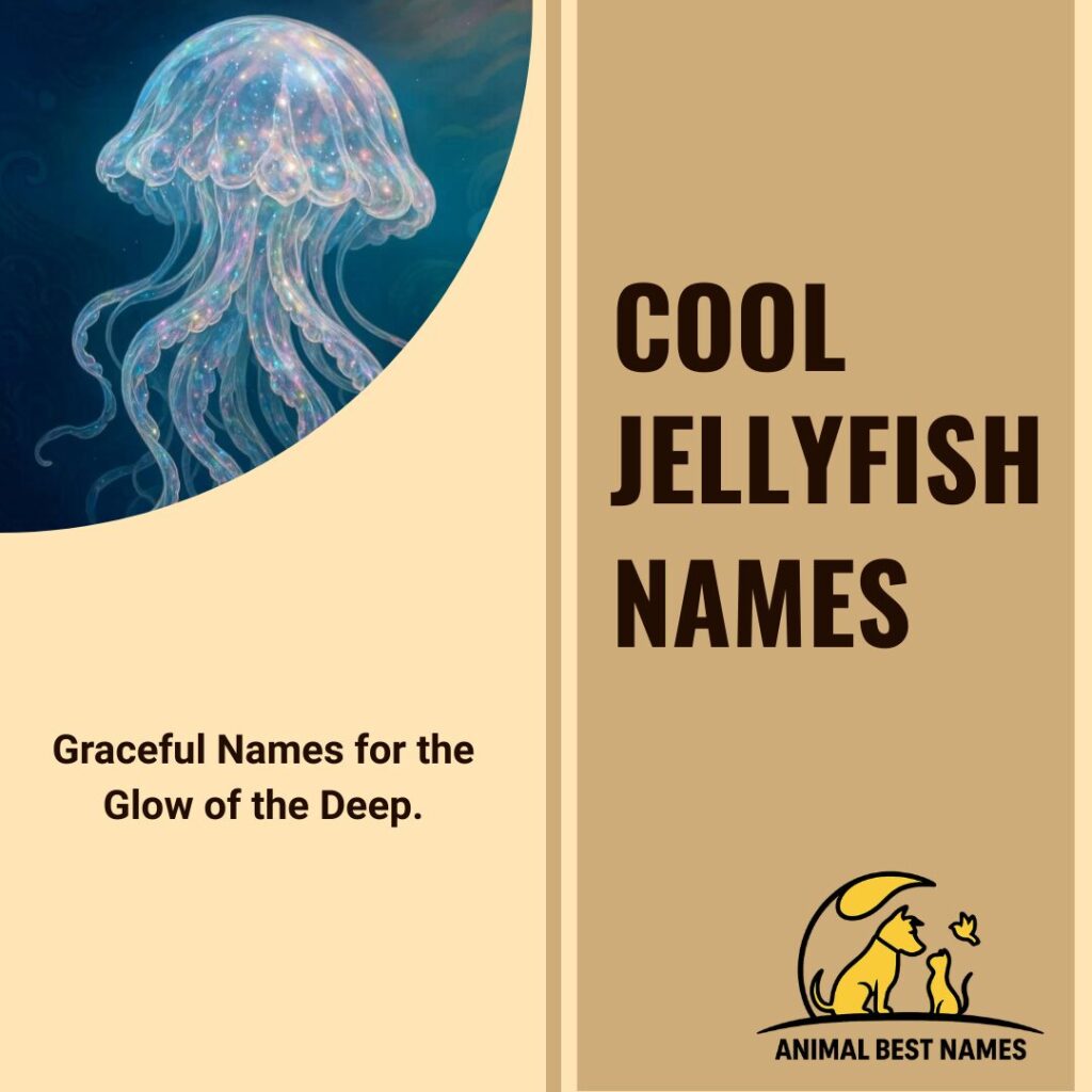 A sleek and vibrant jellyfish gliding effortlessly through the ocean, perfect for inspiring cool and trendy names for jellyfish or pets.