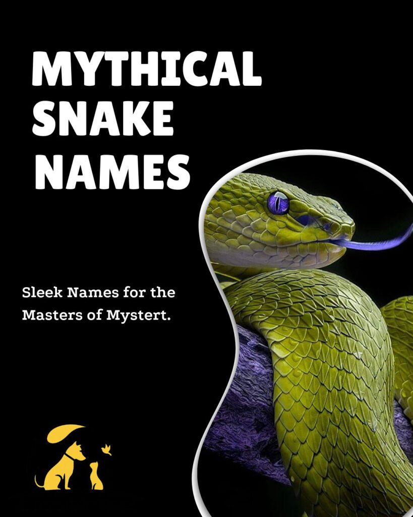 A mystical and legendary snake with shimmering scales, perfect for inspiring mythical and magical names for snakes or pets.