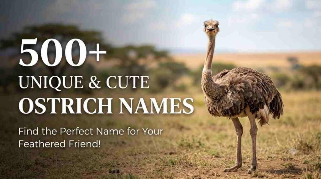 Best 500+ Unique & Cute Ostrich Names for Your Big Pet Bird (Ultimate List 2026) Cute Ostrich Names