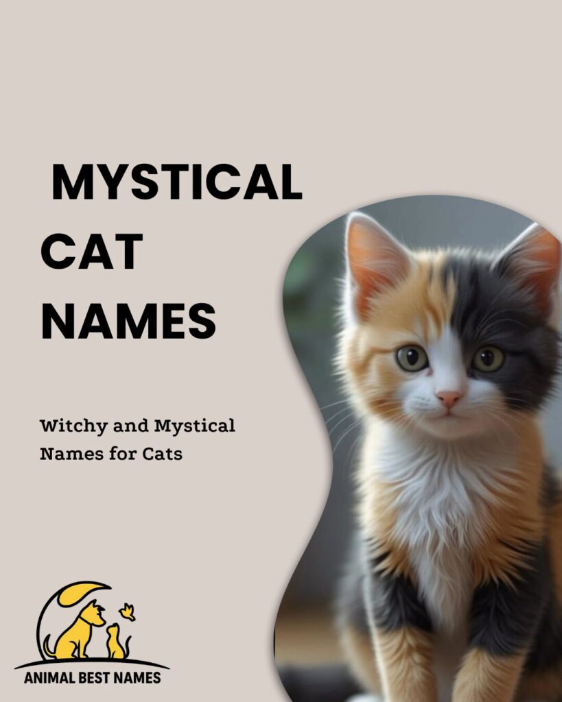 Mystical cat names that evoke a sense of magic, wonder, and enigmatic charm.