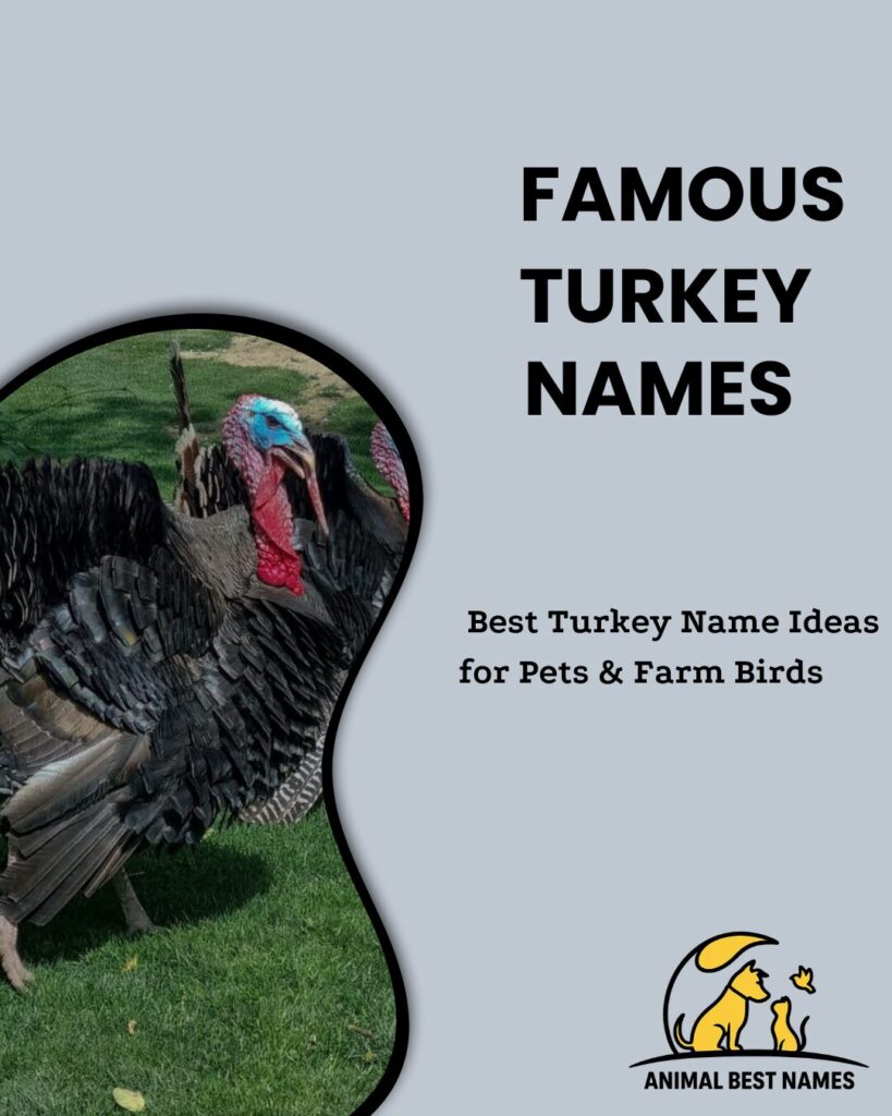 Famous turkey names inspired by well-known turkeys, highlighting their iconic status and unique traits.