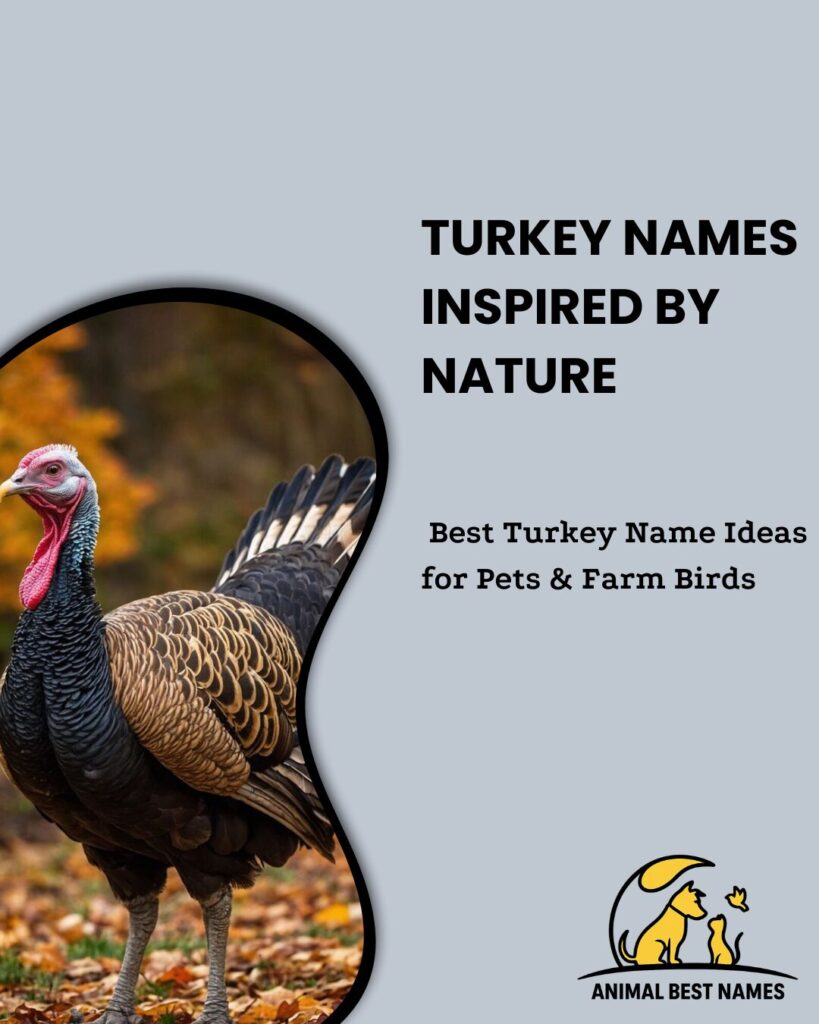 Turkey names inspired by nature, showcasing beautiful and organic naming options.