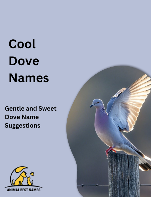 Cool dove names image showcasing doves with confident poses, elegant features, and stylish presence.