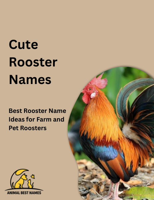 Adorable small rooster with fluffy feathers, big round eyes, and a tiny comb, standing in a bright grassy farmyard.