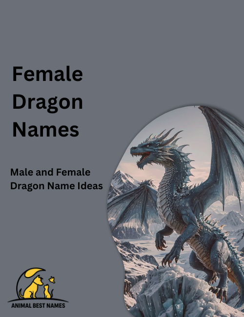 Elegant female dragon with smooth scales, graceful horns, and calm glowing eyes, resting with folded wings in a fantasy setting.