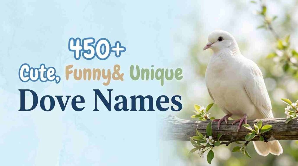 450+ Cute, Funny & Unique Dove Names for Your Graceful Pet Bird Dove Names