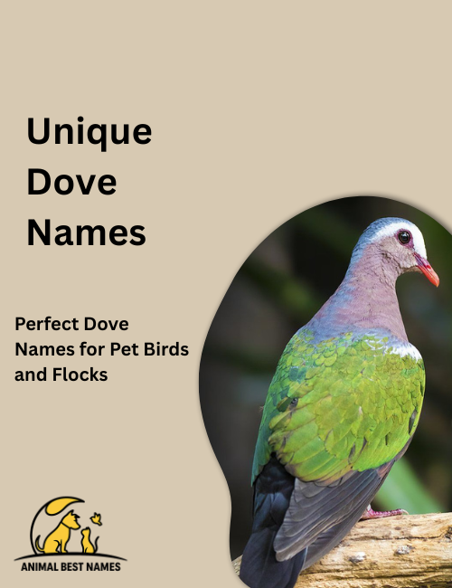 Unique dove names image showcasing doves with distinctive features, graceful elegance, and individual charm.