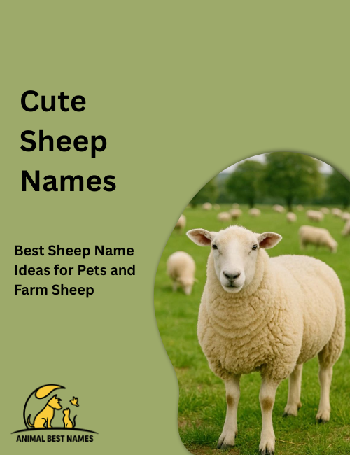 Adorable fluffy sheep with big round eyes and soft wool, standing in a sunny green meadow.