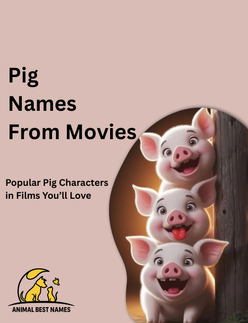 Animated-style pig characters with expressive faces and colorful designs, standing together in a lively storybook setting.