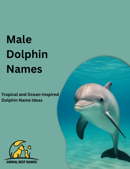 Strong male dolphin leaping high above sparkling ocean waves under a bright blue sky, representing powerful dolphin names.
