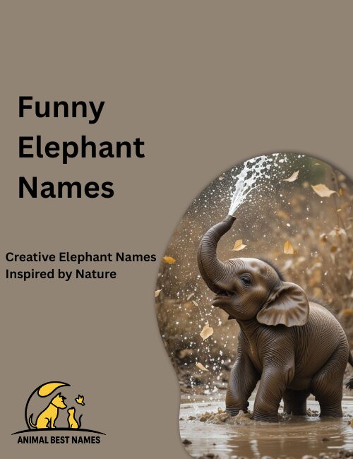 Cartoon elephant with a big goofy smile, large ears flapping, and playful eyes, standing in a bright grassy field.