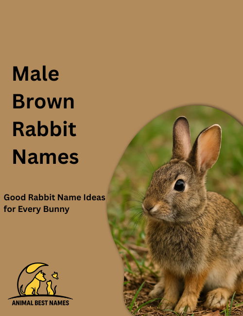 Small male brown rabbit with soft fur and alert ears, sitting in a sunlit grassy field.
