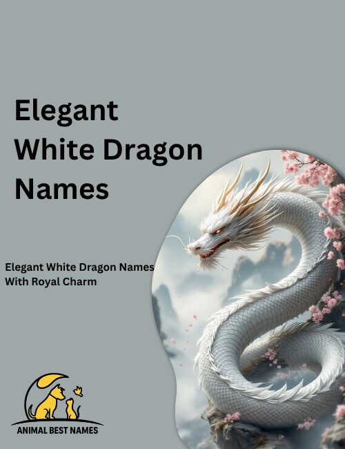 Elegant white dragon with smooth glowing scales and graceful wings, soaring through a soft cloudy sky.