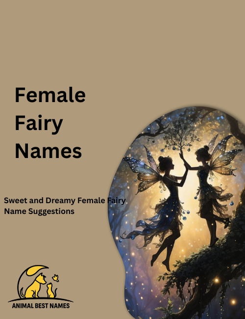 Elegant female fairy with glowing wings and a soft magical aura, floating gracefully in a dreamy enchanted forest.