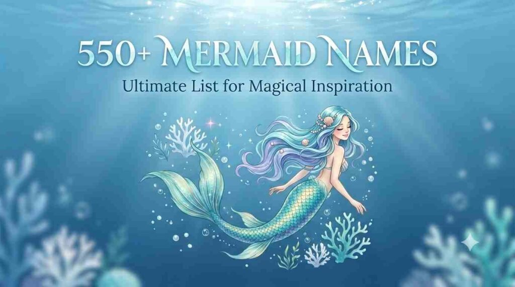 Top 550+ Mermaid Names – Cute, Magical & Creative Ideas Mermaid Names