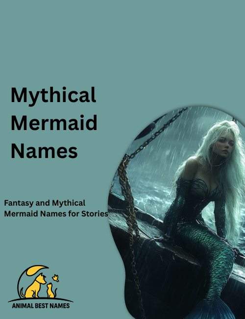 Mythical mermaid with glowing tail and flowing hair, surrounded by ancient ocean ruins in a deep underwater scene.